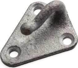 [21292] Hook with base plate - hook opening 8 mm