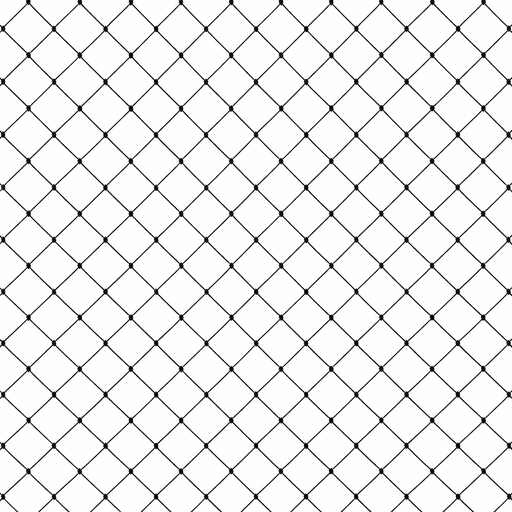 [1030R-035-06] Filet - 1,2 mm PE noués - 3 x 5 x 380d - maille losange 3,5 cm - noir - non bordé