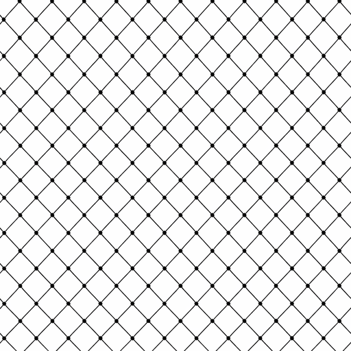 [1030R-030-06] Net - 1,2 mm PE geknoopt - 3 x 5 x 380d - ruitmaas 3 cm - zwart - niet omzoomd