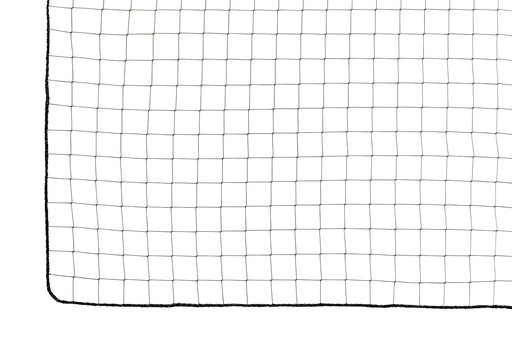 [1202F050-06] Net - 1 mm PP knotless - mesh 5 cm - black - bordered - flame retardant