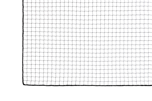 [1202F030-06] Filet - 1 mm PP sans noeuds - maille 3 cm - noir - bordé - ignifugé