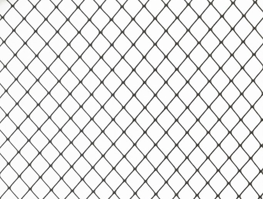 Net - 1 mm PP knooploos - ruitmaas 5 cm - niet omzoomd