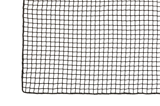 [209-030-06] Netz - 3 mm PP knotenlos - Maschenweite 3 cm - schwarz - eingefasst