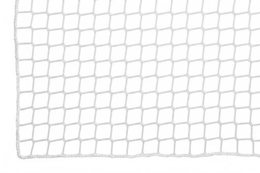 [212F-045-02] Net - 5 mm PP knooploos - maas 4.5 cm - wit - omzoomd - brandvertragend