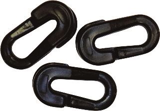 [2122] anneaux brisés - Ø 9 mm - largeur 3 cm - 3 pièces par mètre fixées au filet