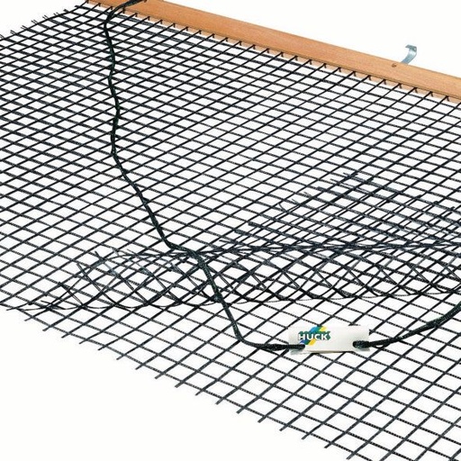 [917] Tennis drag net double layer - mesh 4 cm - 2 mx 1.50 m - coated PES - with wooden frame and tow rope