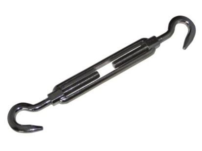 [N316-11] Turnbuckle M8 - 2 hooks - stainless steel