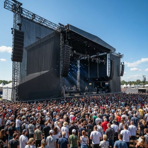 [STAGE NET 150-06] Bühnennetz - 150 g/m² - 3,07 m x 50 m - schwer entflammbar - schwarz