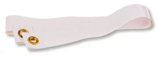 [905] Tennis adjusterband van gecoat nylon - wit