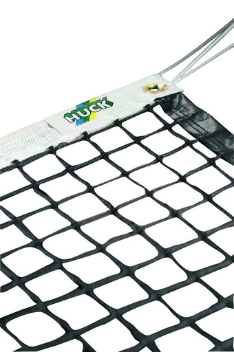 [910-06] Tennisnet gecoat - 12,72 x 1,07 m - 4 mm PES - zwart