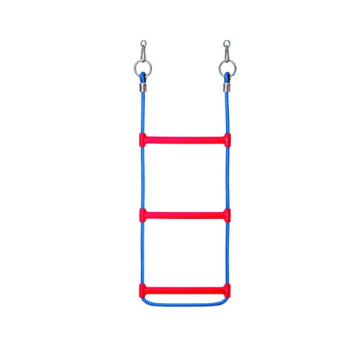 [44-10-04] Echelle de corde - 16mm Hercules - 3 echelons en matière synthétique par metre - coloris de cordes hercules bleu