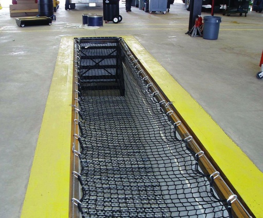 Work pit net - safety net - 5 mm PP - mesh 100 mm