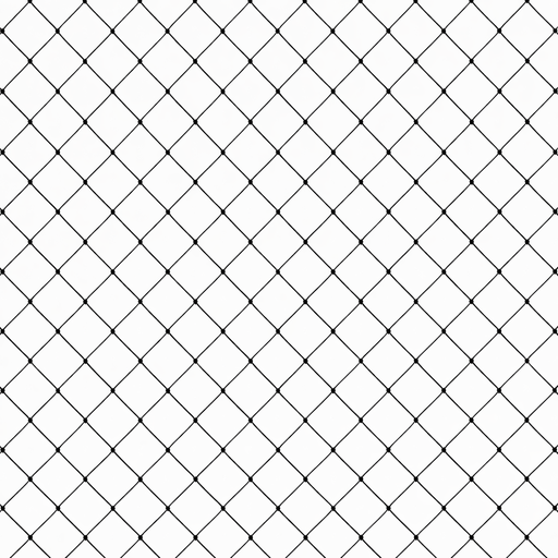 [1030R-060-06] Filet - 1,2 mm PE noués - 3 x 5 x 380d - maille losange 6 cm - noir - non bordé