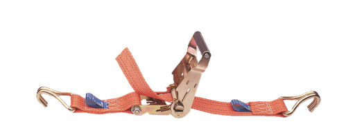 [5522-050-LM] Spanband 2-delig - 50mm - met zware ratel - enkele haken - 5000 kg 